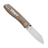 Kizer Cutlery Renissance N690 sulankstomas peilis, Brown Norplex UltreX, Satin