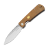 Kizer Cutlery Retro kääntöveitsi, Brown Micarta & Brass Inlay, Satin
