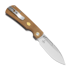 Kizer Cutlery Retro kääntöveitsi, Brown Micarta & Brass Inlay, Satin