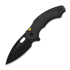 Kizer Cutlery - Roach XL 14C28N, Black Micarta, Stonewash Black PVD