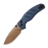 Kizer Cutlery Sheepdog C01C Elmax folding knife, Blue Aluminum, Sunset Metal PVD