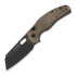 Kizer Cutlery Sheepdog C01C Elmax sulankstomas peilis, Brown Micarta, DLC