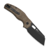 Coltello pieghevole Kizer Cutlery Sheepdog C01C Elmax, Brown Micarta, DLC