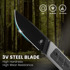 Kizer Cutlery Smolt 3V veitsi, Gray G-10 & Black Micarta