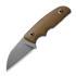 Kizer Cutlery Snick AEB-L peilis, Brown G-10, Stonewashed