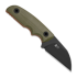 Kizer Cutlery Snick AEB-L peilis, OD Green G-10, Black Stonewash