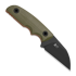 Coltello Kizer Cutlery Snick AEB-L, OD Green G-10, Black Stonewash
