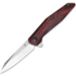 Kizer Cutlery - Spot Linerlock, Black/Red Damascus G-10