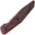 Kizer Cutlery Spot Linerlock sulankstomas peilis, Black/Red Damascus G-10