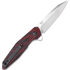 Kizer Cutlery Spot Linerlock sulankstomas peilis, Black/Red Damascus G-10