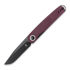 Kizer Cutlery - Squidward Linerlock Purple, Red Richlite