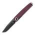 Kizer Cutlery Squidward Linerlock Purple sulankstomas peilis, Red Richlite