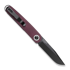 Kizer Cutlery Squidward Linerlock Purple kääntöveitsi, Red Richlite