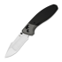 Kizer Cutlery - Staffi S45VN, Black/Gray Titanium, Hand Brushed