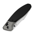 Kizer Cutlery Staffi S45VN k&auml;&auml;nt&ouml;veitsi, Black/Gray Titanium, Hand Brushed