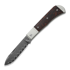 Kizer Cutlery Trestle D Damascus sulankstomas peilis, Gray Aluminum & Leopardwood
