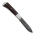 Kizer Cutlery Trestle D Damascus sulankstomas peilis, Gray Aluminum & Leopardwood