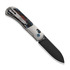 Kizer Cutlery Tycho M390 Drop Point foldekniv, Gray Ti & Fat Carbon, Black DLC