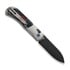 Kizer Cutlery Tycho M390 Drop Point kääntöveitsi, Gray Ti & Fat Carbon, Black DLC