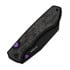 Kizer Cutlery Wharning S45VN sulankstomas peilis, Black Aluminum & B/W Norplex UltreX, PVD