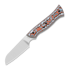 Kizer Cutlery Whip Tail AEB-L veitsi, Multicolor Vortex Micarta, Satin