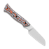 Kizer Cutlery Whip Tail AEB-L veitsi, Multicolor Vortex Micarta, Satin
