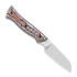 Kizer Cutlery Whip Tail AEB-L veitsi, Multicolor Vortex Micarta, Satin