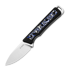 มีด Kizer Cutlery Whiskey Jack AEB-L, Black/Blue/White Vortex Micarta, Satin