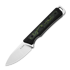 Kizer Cutlery Whiskey Jack AEB-L peilis, Black/Green Damascus G-10, Satin