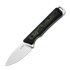 Kizer Cutlery Whiskey Jack AEB-L 刀, Black/Green Damascus G-10, Satin