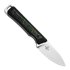 Kizer Cutlery Whiskey Jack AEB-L 刀, Black/Green Damascus G-10, Satin