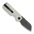 Kubey Boxer Linerlock Black Blade kääntöveitsi, white