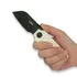 Kubey Boxer Linerlock Black Blade kääntöveitsi, white