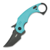 Kubey Jaw Karambit - Tiffany Blue G10 folding knife