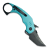Kubey Jaw Karambit - Tiffany Blue G10 folding knife