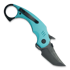 Coltello pieghevole Kubey Jaw Karambit - Tiffany Blue G10