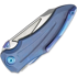 Kubey Sumo 20 CV Blue Ti folding knife