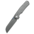 Kunwu Knives Chad - Stonewashed - Titanium סכין מתקפלת, Diamond Texture