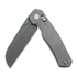Kunwu Knives Chad - Stonewashed - Titanium folding knife, Diamond Texture