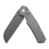 Kunwu Knives Chad - Stonewashed - Titanium סכין מתקפלת, Diamond Texture