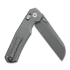 Kunwu Knives Chad - Stonewashed - Titanium folding knife, Diamond Texture
