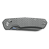 Kunwu Knives Chad - Stonewashed - Titanium folding knife, Diamond Texture