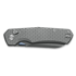 Kunwu Knives Chad - Stonewashed - Titanium סכין מתקפלת, Diamond Texture