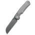 Kunwu Knives Chad - Stonewashed - Titanium folding knife, Orange Peel Texture