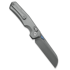 Kunwu Knives Chad - Stonewashed - Titanium fällkniv, Orange Peel Texture