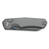 Kunwu Knives Chad - Stonewashed - Titanium folding knife, Orange Peel Texture