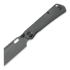 Kunwu Knives Cochise - Stonewashed - Titanium sulankstomas peilis, Honeydew Texture