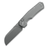 Kunwu Knives Compact Chad - Stonewashed - Titanium Taschenmesser, Diamond Texture