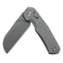 Kunwu Knives Compact Chad - Stonewashed - Titanium folding knife, Diamond Texture