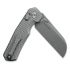Kunwu Knives Compact Chad - Stonewashed - Titanium folding knife, Diamond Texture